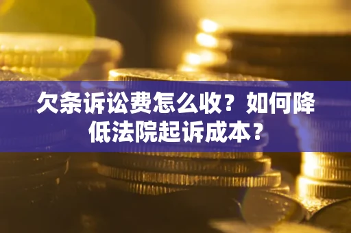 北京欠条诉讼费怎么收？如何降低法院起诉成本？